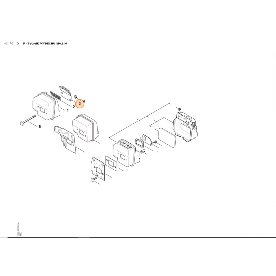 STIHL   Pokrywa tłumika wydechu spalin 1130 145 290